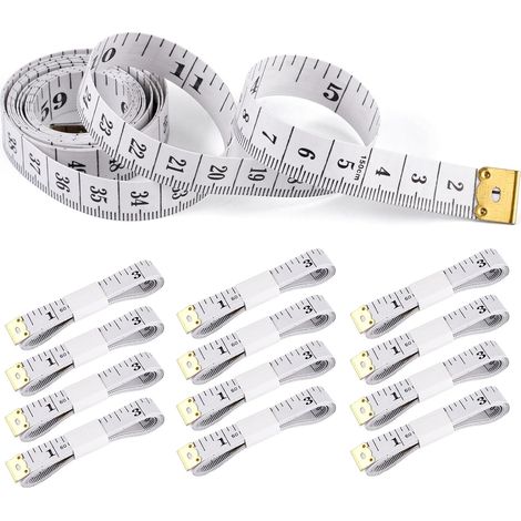 12 Pièces Double Face Metre Souple 150 cm/60 Pouces, Metre Ruban Couture (1/5)