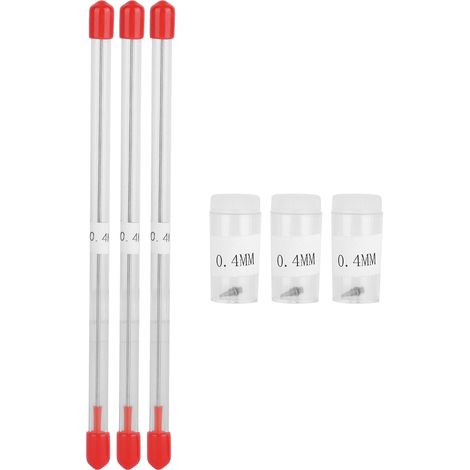 3 Set 0.4mm Airbrush Nozzle Airbrush Needles Replacement Parts for Spray Gun Sprayer
