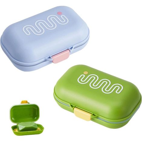 2 Pièces Boite a Savon avec Grille de Drainage, 2 Couleurs de Soap Box, Double Couche Boite Savon Voyage en PP, Conception Détachable, aux Salles de Bains Domestiques, Hôtels, Voyages (1/5)