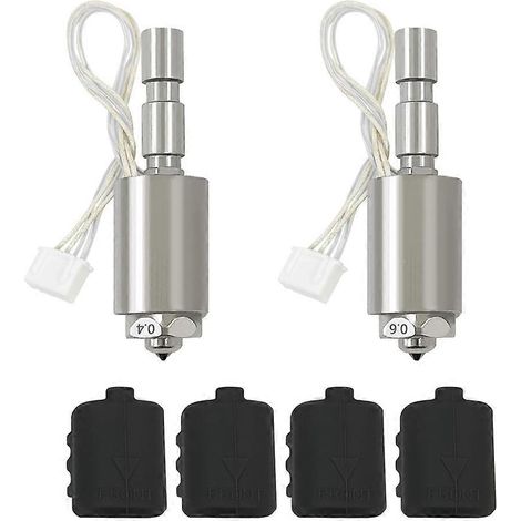 0,4/0,6-mm-Hotend für Kobra 3 Max Quick-Swap-Extruder-Hotend aus gehärtetem Stahl mit 2 zusätzlichen Silikonkappen (1/5)