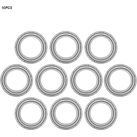 10Pcs 6802ZZ High Speed Double Sided Seal Deep Groove Raceway Ball Bearing 15x24x5mm