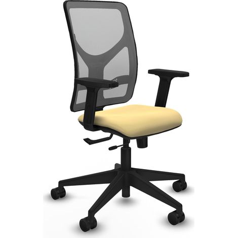 Chaise de bureau piqueras y crespo Motilla crème bois mousse (1/2)
