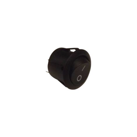 Interrupteur rond voyant noir Ø20mm - CCEI (1/2)
