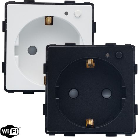 Enchufe WiFi Tipo F Schuko Modern Negro