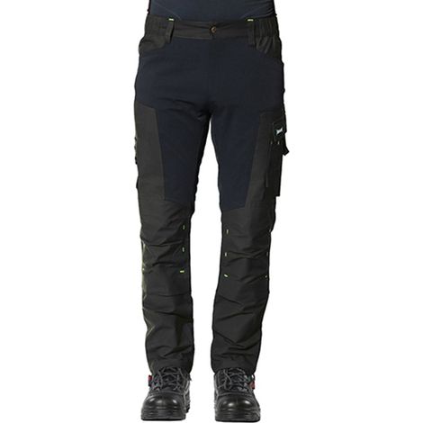 PANTALONE LAVORO MULTITASCHE NERO TG. XXL "FLEXARD"