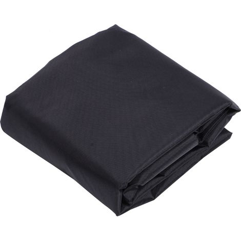 Housse de protection portable pour bateau (286 x 122 cm) - Résistante au soleil, à la pluie et à la poussière - Noir (1/5)