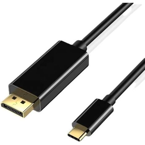 Câble USB C vers DisplayPort 4K 60Hz Type C (Thunderbolt 3) vers DP1.2 pour Surface,MacBook,iMac,iPad,Dell,HP, Lenovo,Huawei - 1.8M (1/4)