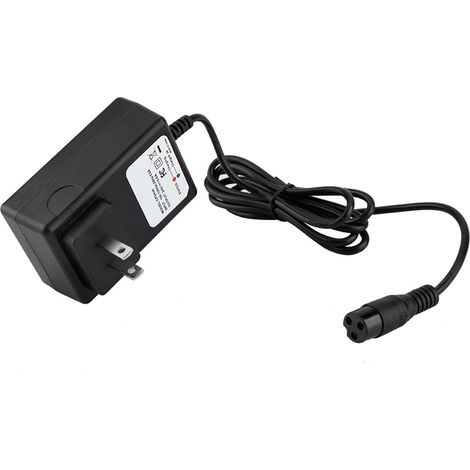 Chargeur de batterie 24 V 0,6 A pour trottinette électrique Razor E100 E125 E500S PR200, prise américaine, 110 V (1/5)