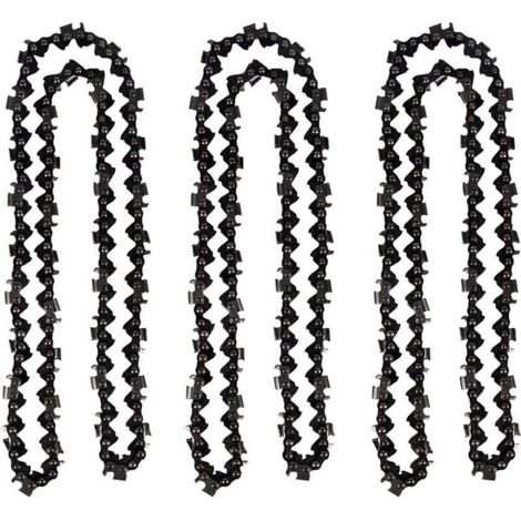Lot de 3 Chaîne de tronçonneuse de 50 cm 0.325" 1.5 mm 76 maillons d'entraînement - compatible avec Timberpro 62CC. Hyundai et autres (1/4)