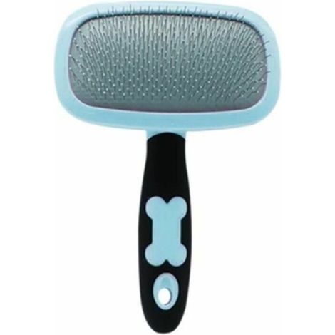 Brosse de nettoyage bleue Chat et chien Slicker Pet Shed Outil de toilettage (1/4)