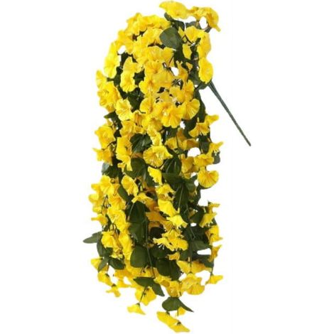 Fleur Artificielle - Gousses De Pétunia En Forme De Trompette - Guirlande Murale À Suspension - Pour Décoration De Mariage Ou Intérieure - 1 Pièce (1/5)