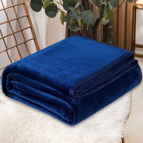 Couverture - Flanelle - 70 x 100 cm - Pour Lit Canapé Fauteuil Relax - 1 Pièce (1/5)