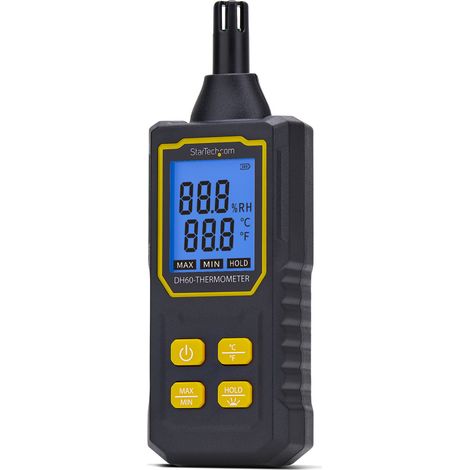 StarTech.com Termoigrometro Digitale - Misuratore Portatile di Umidità e Temperatura con Display LCD per Sala Server e Ufficio dotato di Sensore di Massima/Minima