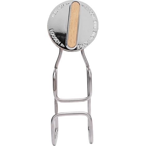 Gancio per lavabo, con ventosa senza foratura, in acciaio inox, salvaspazio, per appendere asciugamani al lavabo, per il bagno. (1/5)