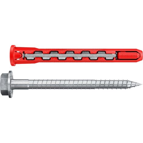 Tassello Fischer Hybridpower Fus Nylon con Vite 50 Pezzi 10 x 90 mm