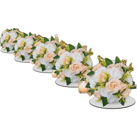 Sfere di fiori artificiali, centrotavola per matrimoni, decorazioni per la casa, verde militare (1/2)