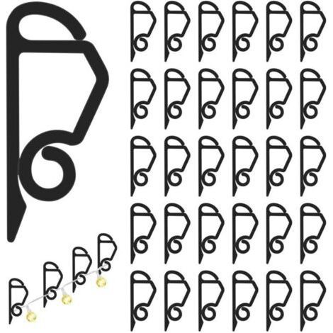 120pcs Gutter Hooks, Christmas Light Clip Hook, Gutter Outdoor Hooks, Weatherproof Outdoor Light Holiday Light Clip for Christmas Decoration (1/5)