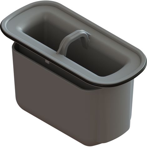 Kessel – Siphon de douche anti-odeur – Hauteur d'eau 50 mm – Matériau polymère – Largeur 58 mm – Longueur 125 mm