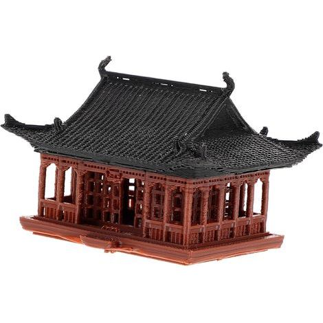 chinesische Pagodenstatue, Bonsai-Ornament, Zen-Dekoration, für Aquarium, Büro, Wohnzimmer (1/5)