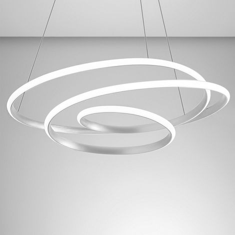 Lampadario led gea luce diva sg b moderna alluminio sospensione (1/5)