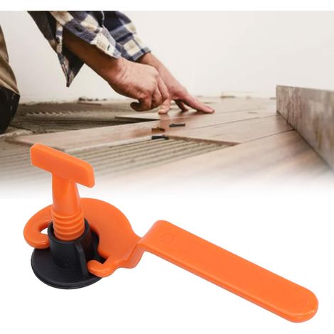 Ensemble de 151 pièces d'outils de nivellement et d'ajustement de carrelage + outils de positionnement en plastique en forme de croix pour carrelage de sol et mural (1/5)