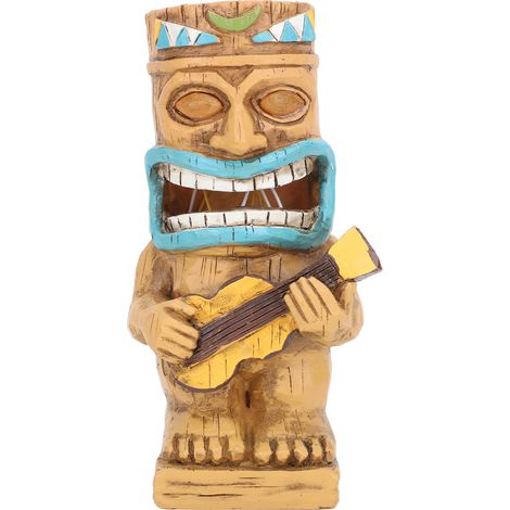 Statues totem, lumière solaire, ornement de jardin en résine pour l'extérieur, la maison, la pelouse et la cour