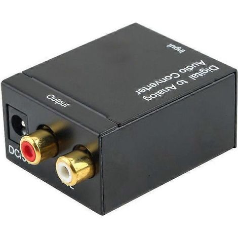 Adaptateur convertisseur audio numérique optique Toslink SPDIF coaxial vers RCA-- (1/5)