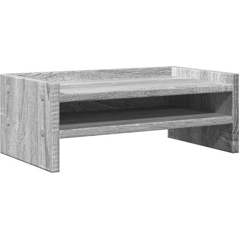 Supporto per monitor da tavolo mobile da ufficio Sonoma 42 x 24 x 16 cm legno ingegnerizzato grigio 020044988