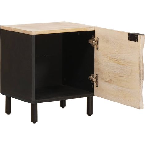 Maison Exclusive - Nachttisch Weiß 40 x 33 x 46 cm Massivholz Man (1/5)