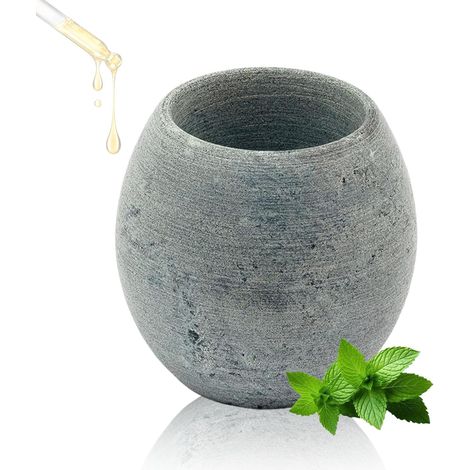 Sauna evaporator made of robust granite, emitted when heated, suitable for menthol crystals and sauna oils, sauna accessory for home and as a gift (1/5)