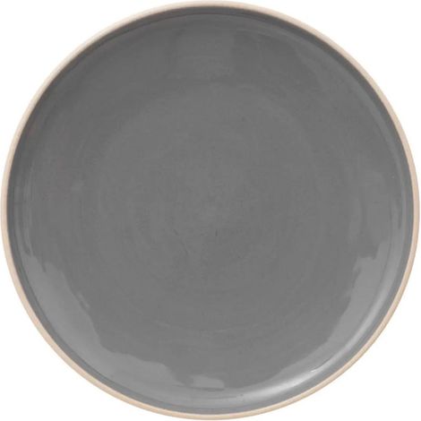Lot de 6 Assiettes à Dessert "Asma" 19cm Gris (1/2)