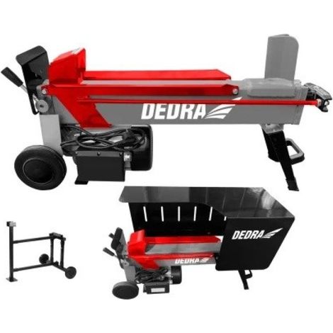 DEDRA DED8678 Cortadora horizontal de madera de 2000 W, trituradora de madera,