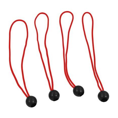 Petex Tensores de caucho rojo 25 cm 4 piezas