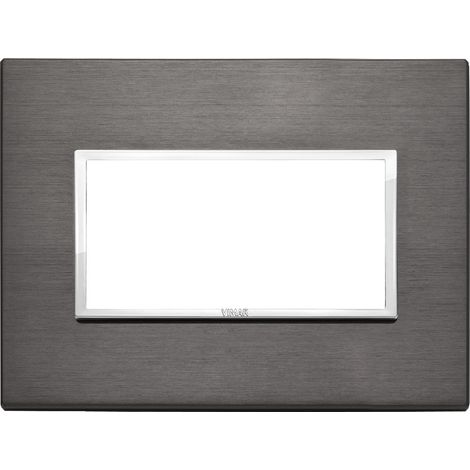 Placca 4M grigio lava Vimar Eikon Evo 21654.03 (1/2)