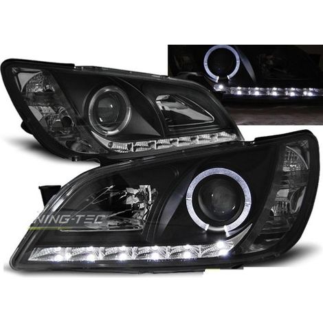 Paire de feux phares Lexus IS 01-05 Daylight led noir-27361434 (1/2)