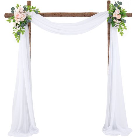 Voile de décoration nuptiale pour arche et fond de cérémonie