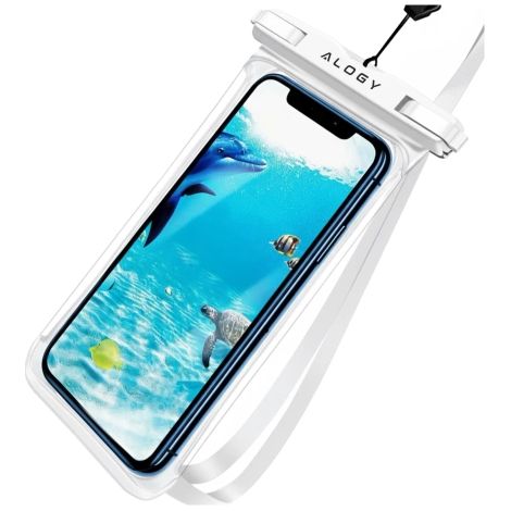 Funda impermeable universal Alogy HydroShield™ para teléfonos de hasta 6,5 pulgadas. Protección impermeable para la playa, la piscina y el kayak. Pantalla táctil frontal y correa para el cuello. Color (1/5)