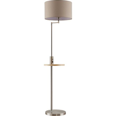 Stehlampe "Zinia" aus Metallmit USB Anschluss für Wohnzimmer & Esszimmer von Lindby