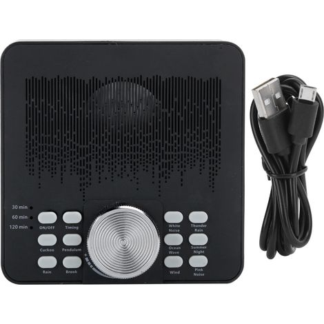 Machine à Bruit Blanc Portable SMY-01 - Aide au Sommeil avec Bouton de Réglage, Thérapie Sonore pour Dormir (1/5)