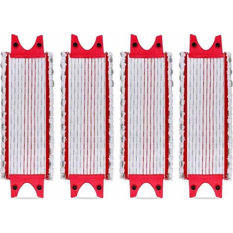Lot de 4 Replacement Microfibre Pad pour Vileda EasyWring Ultramax/ 1-2 Spray Tampons de Microfibre pour Vileda Ultramax, UltraMax, UltraMax Plus et Easy Wring UltraMax Carlin (1/5)