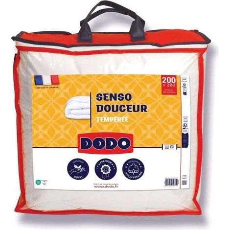 Steppdecke DODO Senso Douceur angenehm 350 g/m² Perkal-Baumwolle Weiß 200 x 200 cm (1/2)