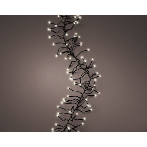 LED Clusterbeleuchtung außen 2800cm-3000L,schwarz/warmweiss