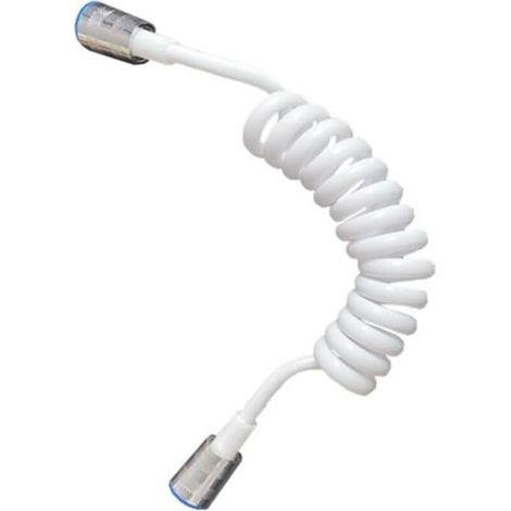 Tuyau de douche rétractable de 2 m, bouchon en cuivre pour bidet et WC, design à ressort flexible, sans enroulement