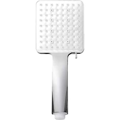 Pommeau de douche, grand carré, commande à une main, haute pression, 6 modes de douche, chromé 1 pièce (1/4)