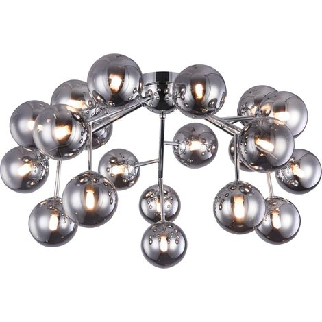 Plafoniera Modern in Metallo Dallas Cromo