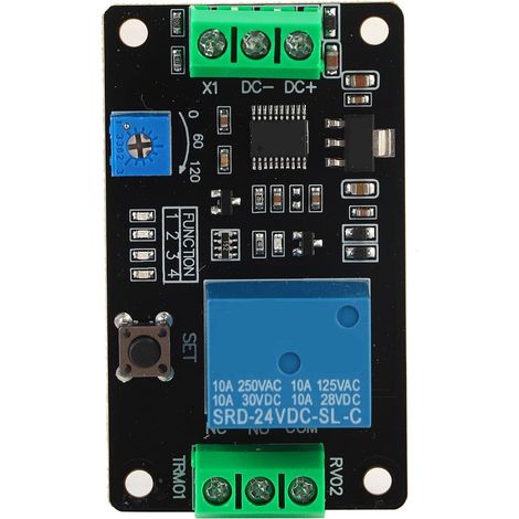 Module relais temporisé 12 V CC Super 555 à verrouillage (1/5)