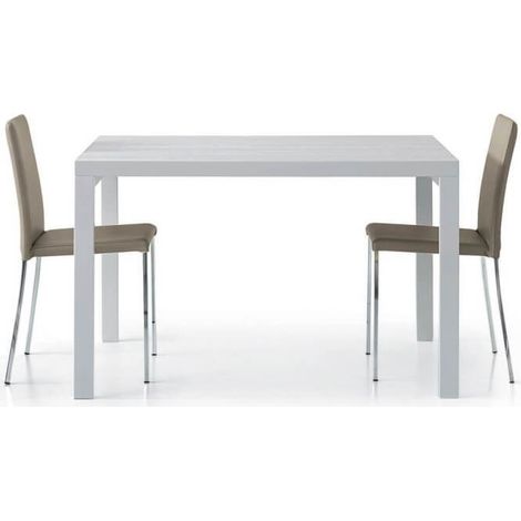 Tavolo Allungabile Bianco Moderno Dimensione Tavoli: 120 x 90 + 1 allunga 120 cm
