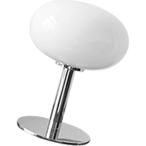 Lampe de table chevet en fer, forme originale, moderne et élégante, interrupteur bouton, blanc, pour maison (1/5)