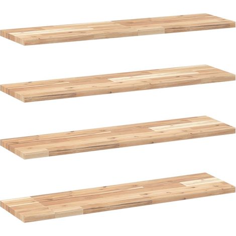 Maison Exclusive - Schweberegale 4 Stk. 100x20x2 cm Massivholz Ak