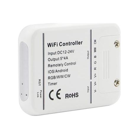 V-TAC Smart Home VT-5009 Wi-Fi Controller-Dimmer für LED-Streifen funktioniert mit dem Smartphone - sku 8426 (1/4)